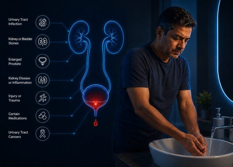 Blood in urine